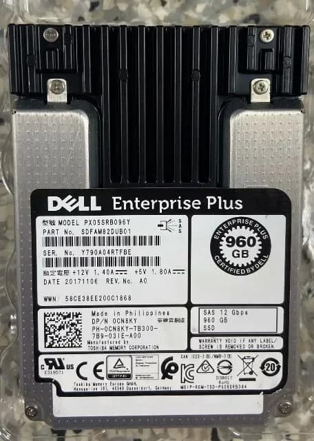 Toshiba PX05SRB096Y 960GB 12Gb/s SAS Solid State Drive