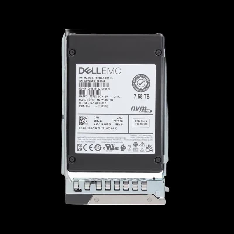 Dell R1J8J 7.68TB PCI Express NVMe 4.0 x4 Solid State Drive