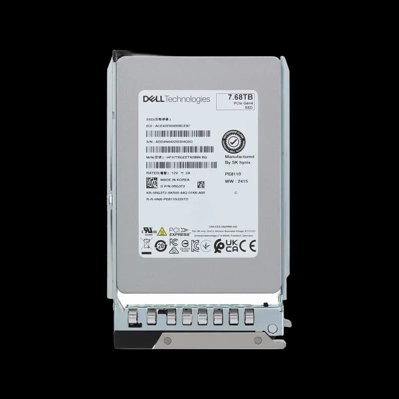 Dell RG3T2 7.68TB PCI Express NVMe 4.0 Solid State Drive