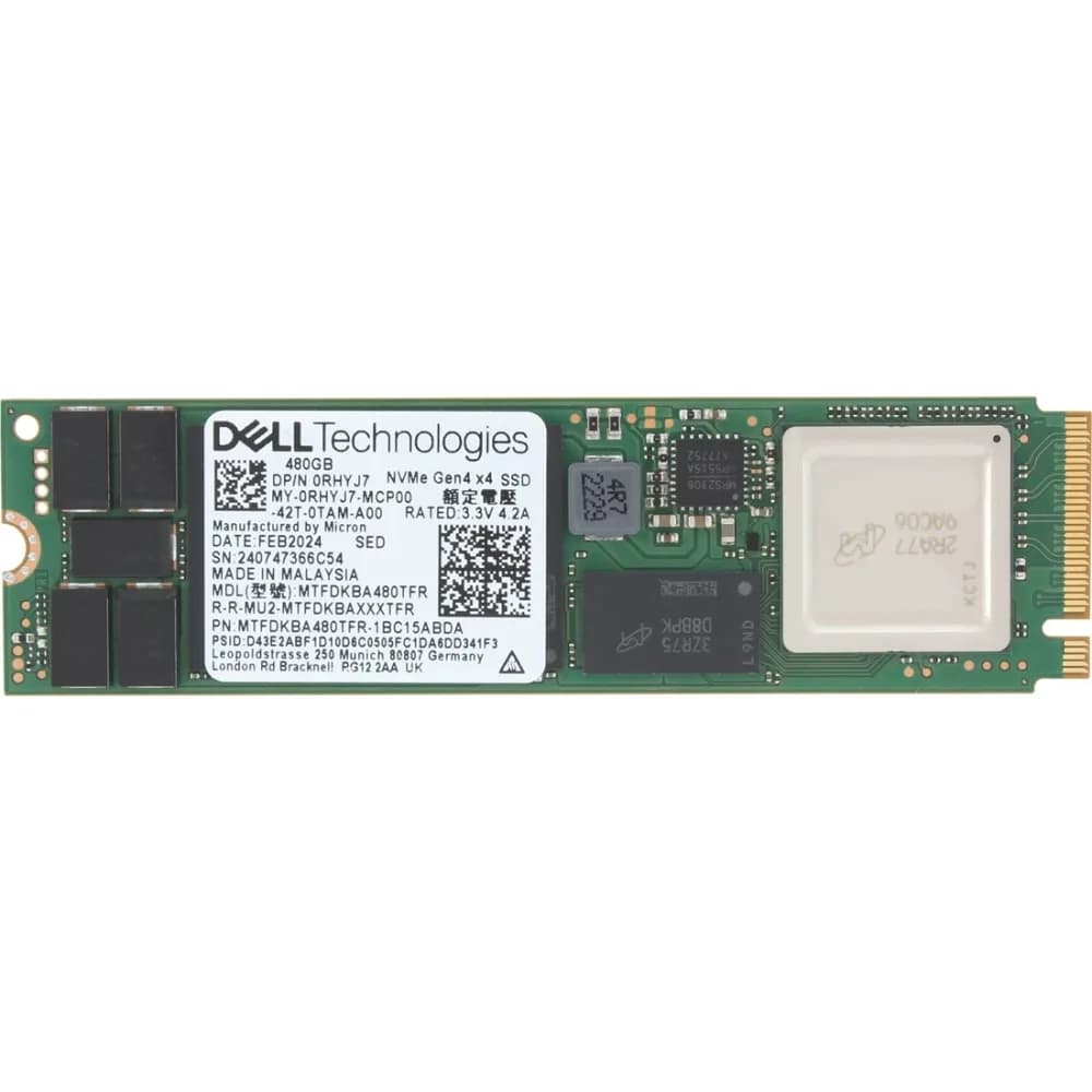 Dell RHYJ7 480GB PCI Express NVMe 4.0 x4 Solid State Drive
