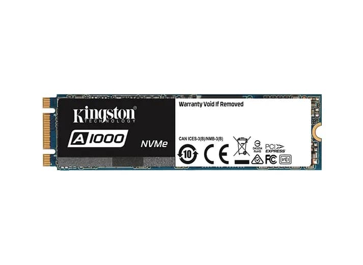 Kingston SA1000M8/480G 480GB PCI Express NVMe 3.0 x2 Solid State Drive