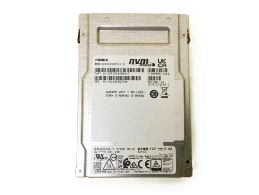 Kioxia SDF1D83GEB92T 6.4TB PCI Express NVMe 4.0 Solid State Drive
