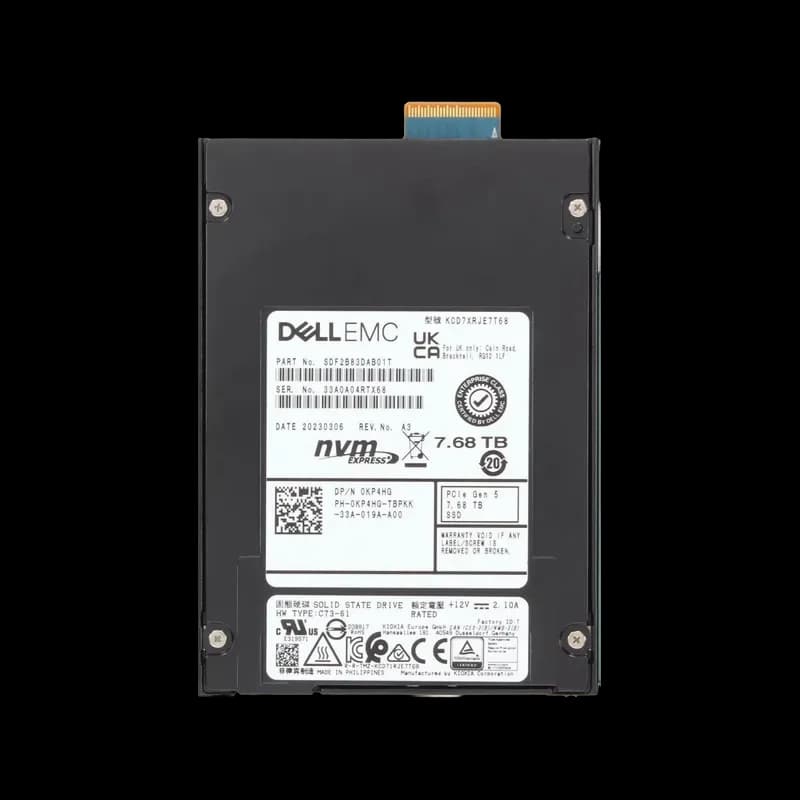 Kioxia SDF2B83DAB01T 7.68TB PCI Express NVMe 5.0 x4 Solid State Drive