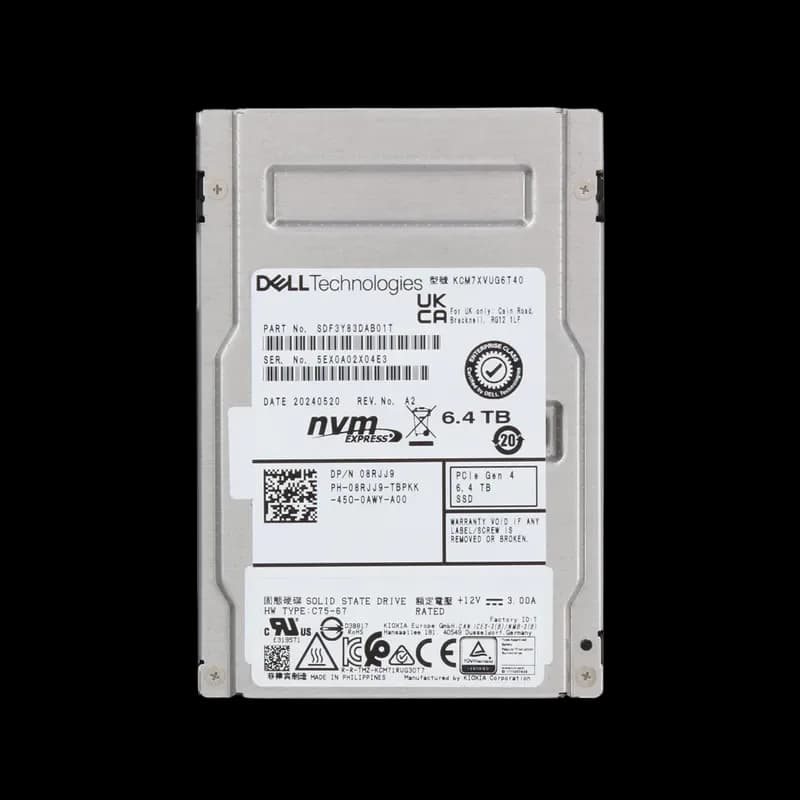 Kioxia SDF3Y83DAB01T 6.4TB PCI Express NVMe 4.0 Solid State Drive
