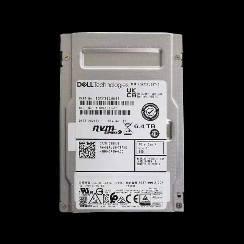 Kioxia SDF3Y83DAB05T 6.4TB PCI Express NVMe 5.0 Solid State Drive