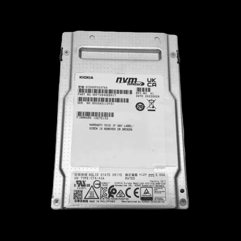 Kioxia SDF7284GEB91T 3.84TB PCI Express NVMe 5.0 x4 Solid State Drive