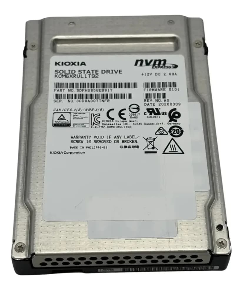 Kioxia SDFHS85GEB91T 1.92TB PCI Express NVMe 4.0 x4 Solid State Drive