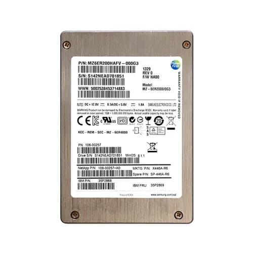 NetApp SP-446A-R6 200GB 6Gb/s SAS Solid State Drive