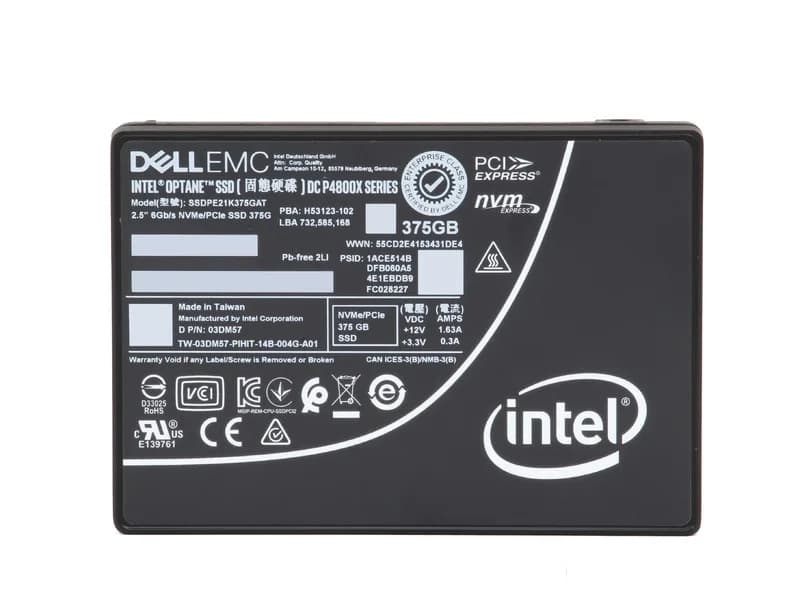 Intel SSDPE21K375GAT 375GB PCI Express NVMe 3.0 x4 Solid State Drive