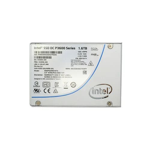 Intel SSDPE2ME016T4 1.6TB PCI Express NVMe 3.0 Solid State Drive