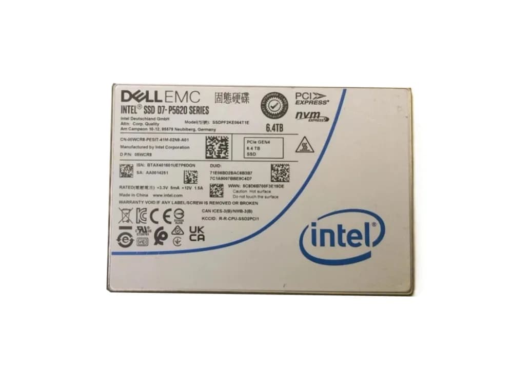 Intel SSDPF2KE064T1E 6.4TB PCI Express NVMe 4.0 Solid State Drive