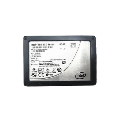 Intel SSDSA2CW080G3 80GB 3Gb/s SATA Solid State Drive