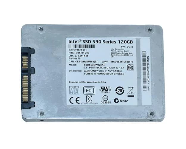Intel SSDSC2BW120A4 120GB 6Gb/s SATA Solid State Drive