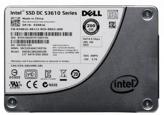 Intel SSDSC2BX200G4R 200GB 6Gb/s SATA Solid State Drive