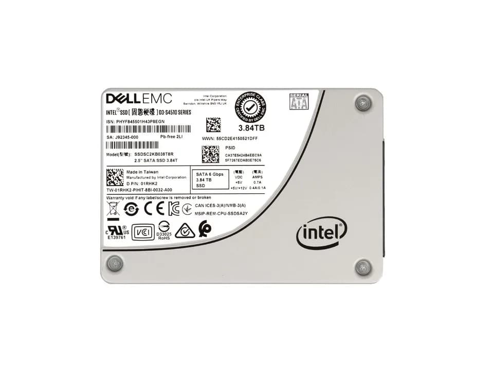 Intel SSDSC2KB038T8R 3.84TB 6Gb/s SATA Solid State Drive