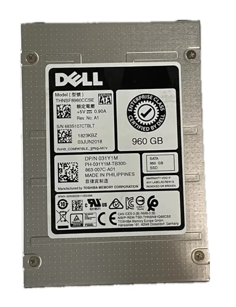 Toshiba THNSF8960CCSE 960GB 6Gb/s SATA Solid State Drive