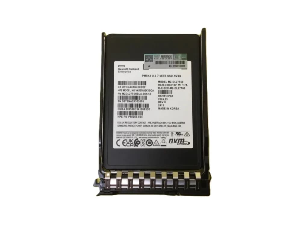 HPE VO007680KYMMC 7.68TB PCI Express NVMe 4.0 Solid State Drive