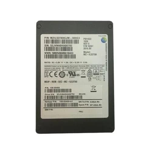NetApp X356A-R6 3.8TB 12Gb/s SAS Solid State Drive