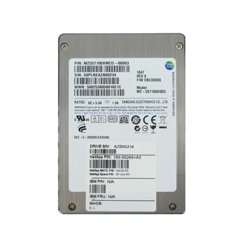 NetApp X442A-R5 100GB 3Gb/s SATA Solid State Drive
