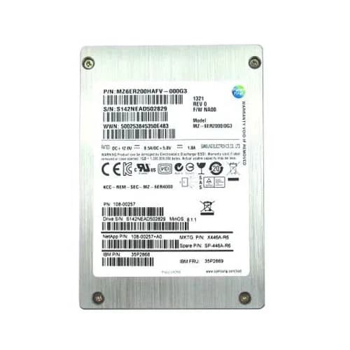 NetApp X446A-R6 200GB 6Gb/s SAS Solid State Drive