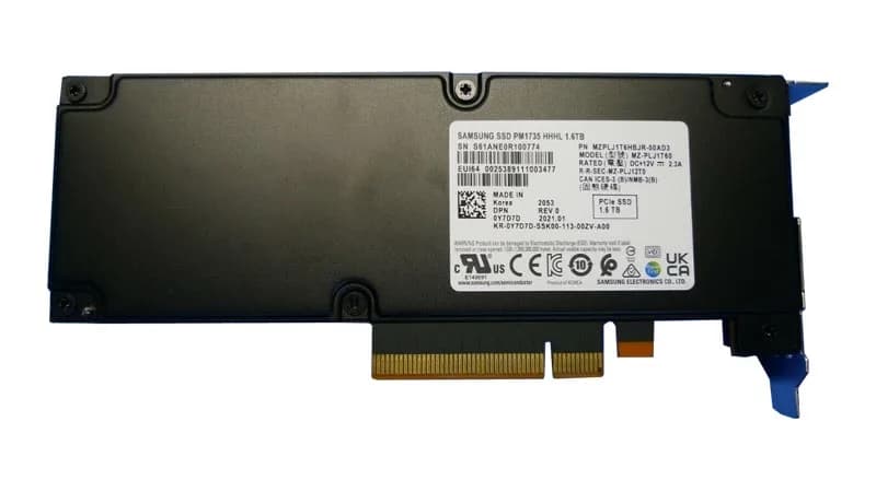 Dell Y7D7D 1.6TB PCI Express NVMe x8 Solid State Drive