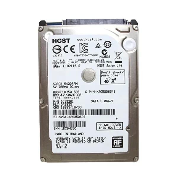 HGST HCC547550A9E380 500GB 3Gb/s SATA