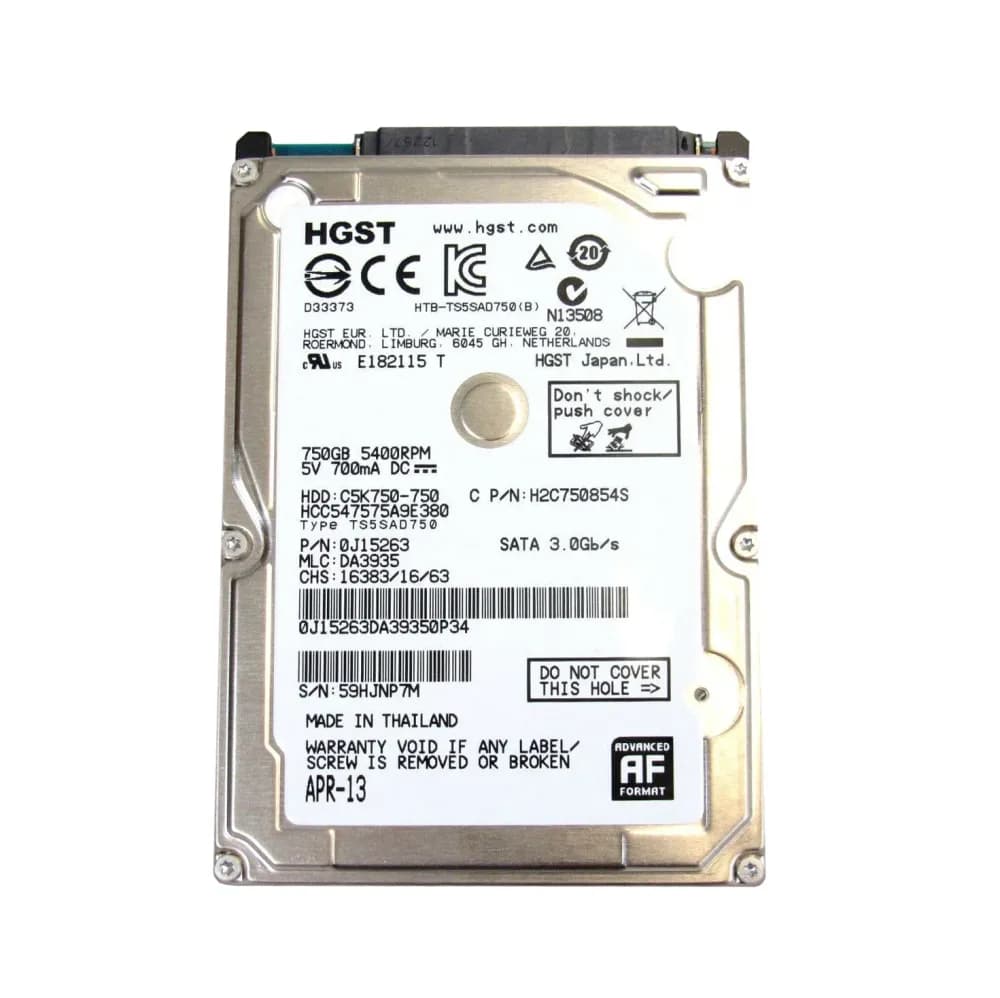 HGST HCC547575A9E380 750GB 3Gb/s SATA