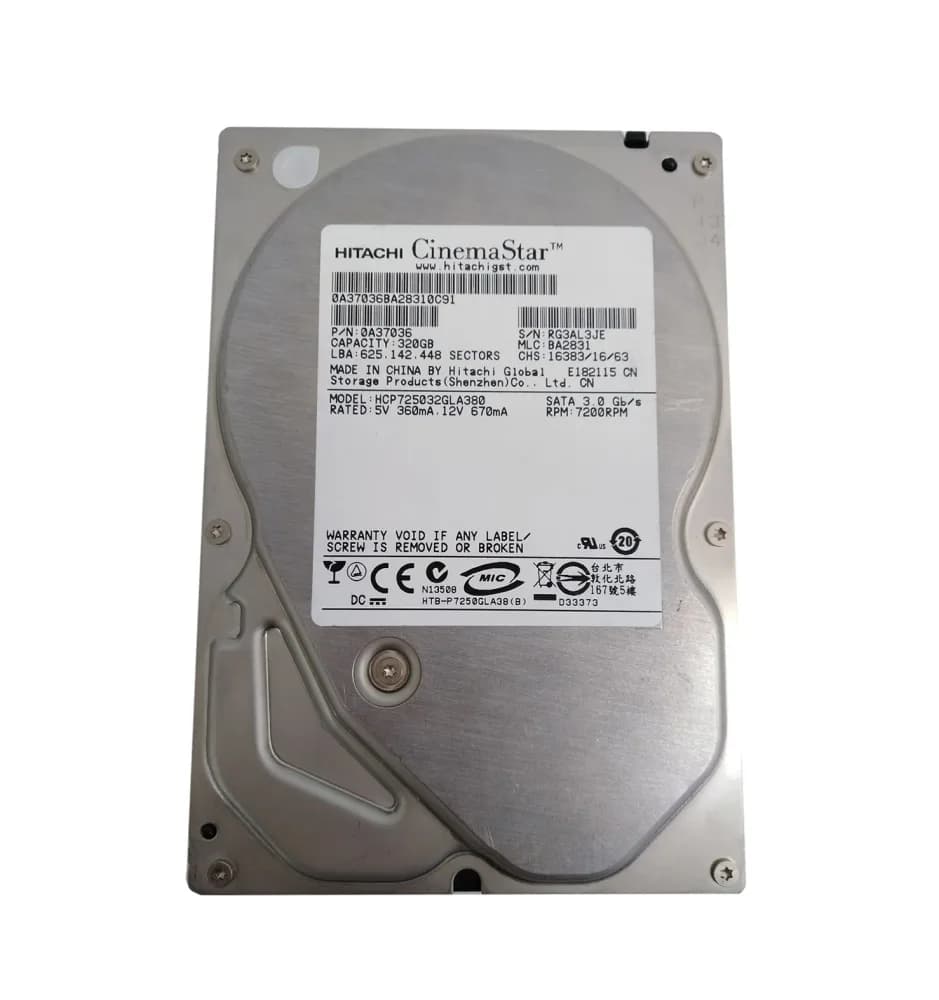 Hitachi HCP725032GLA380 320GB 3Gb/s SATA