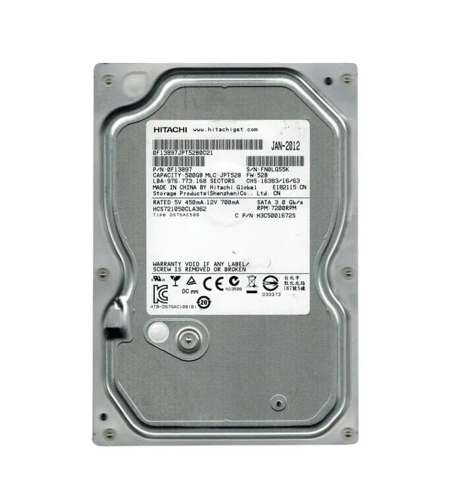 HGST HCS721050CLA362 500GB 3Gb/s SATA
