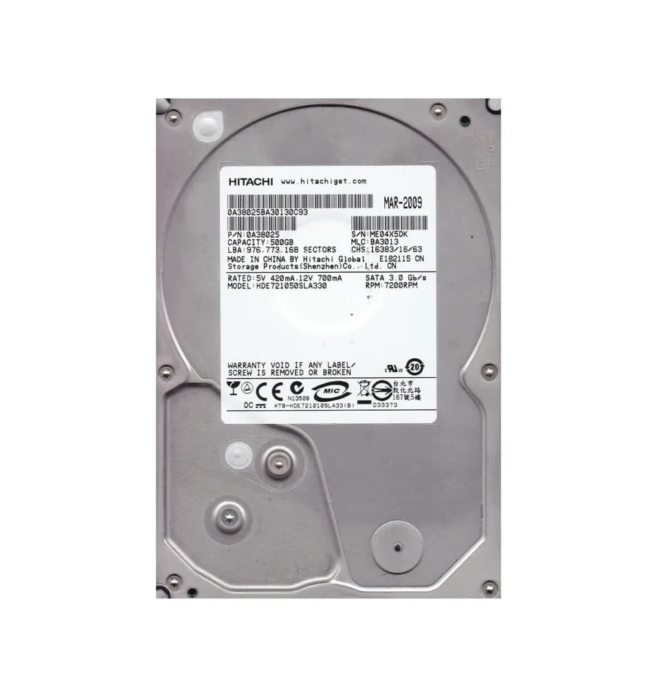 Hitachi HDE721050SLA330 500GB 3Gb/s SATA