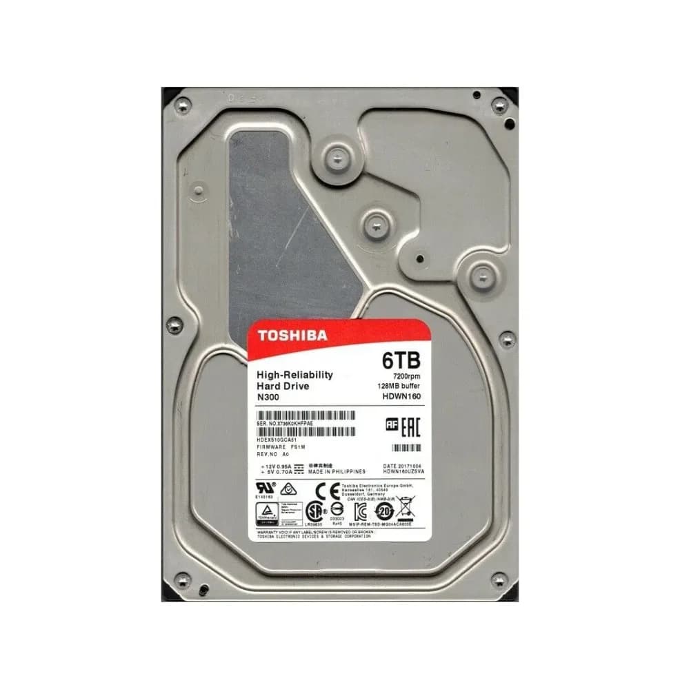 Toshiba HDEXS10GCA51 6TB 6Gb/s SATA