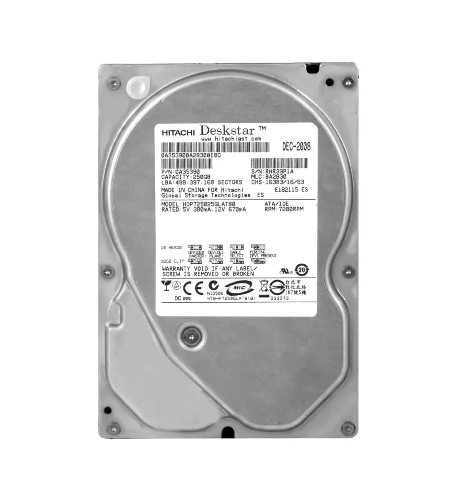 Hitachi HDP725025GLAT80 250GB IDE Ultra ATA/133 (ATA-7)