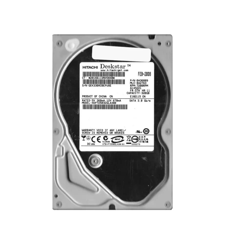 Hitachi HDP725032GLA380 320GB 3Gb/s SATA