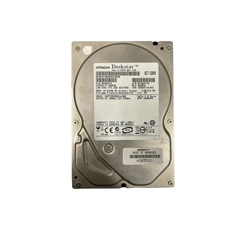 Hitachi HDP725050GLA360 500GB 3Gb/s SATA