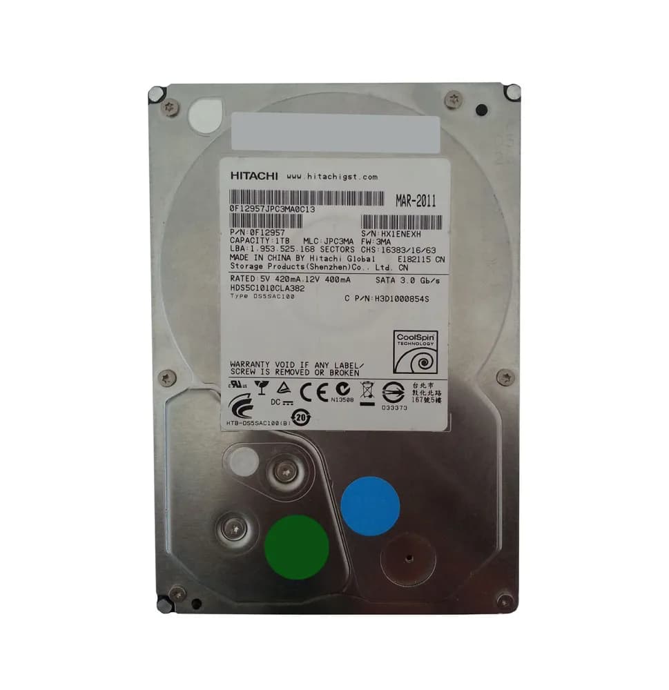 Hitachi HDS5C1010CLA382 1TB 3Gb/s SATA