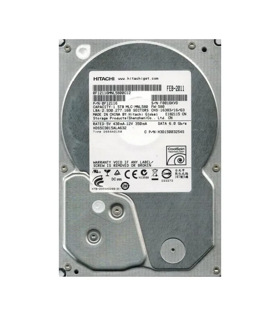 Hitachi HDS5C3015ALA632 1.5TB 6Gb/s SATA