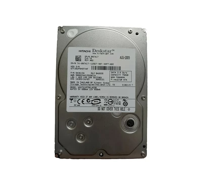 Hitachi HDS721075KLA330 750GB 3Gb/s SATA