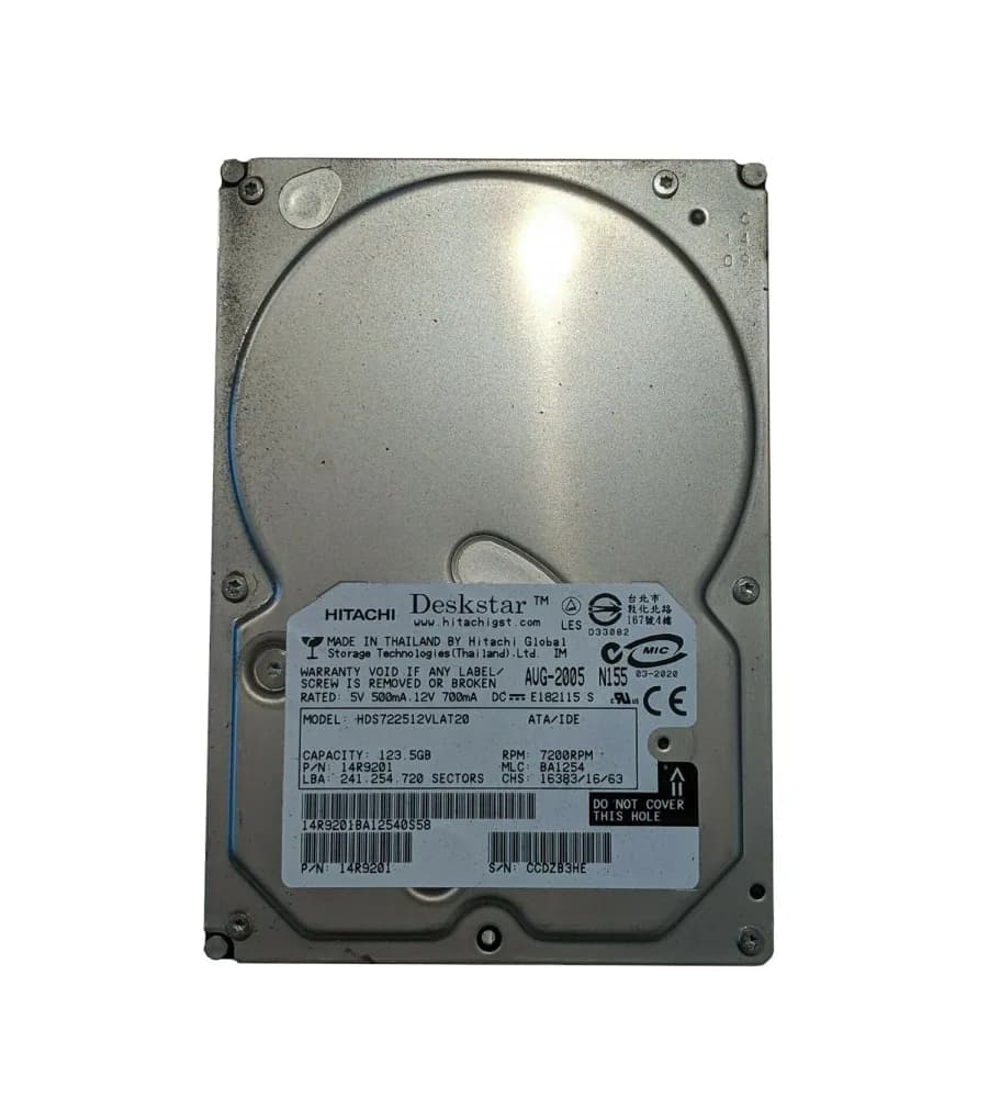 Hitachi HDS722512VLAT20 120GB IDE Ultra ATA/100 (ATA-6)