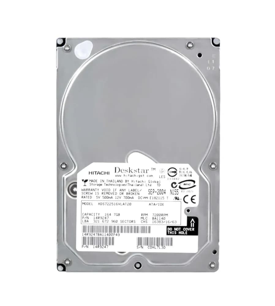Hitachi HDS722516VLAT20 160GB IDE Ultra ATA/100 (ATA-6)