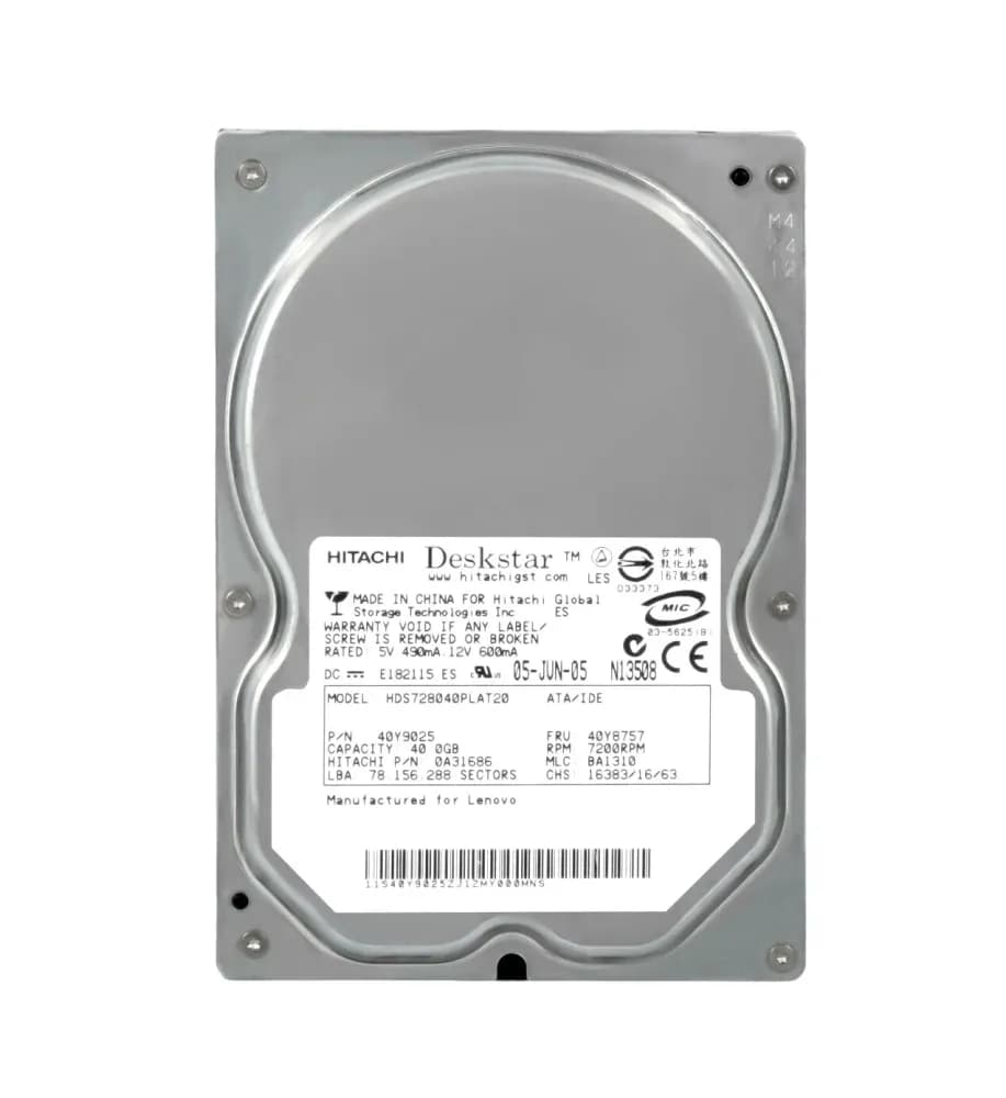 Hitachi HDS728040PLAT20 40GB IDE Ultra ATA/133 (ATA-7)