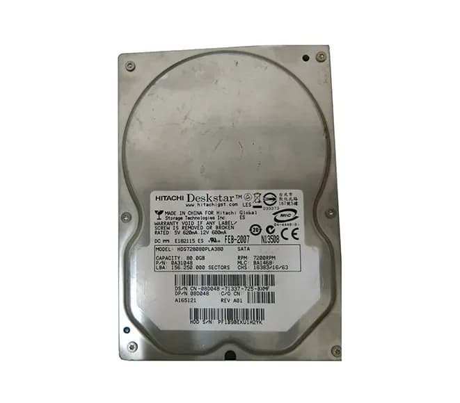 Hitachi HDS728080PLA380 80GB 3Gb/s SATA