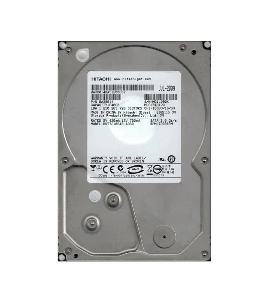 Hitachi HDT721064SLA360 640GB 3Gb/s SATA