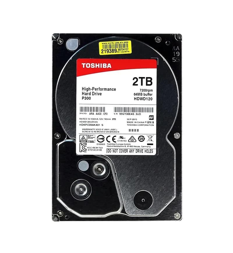 Toshiba HDWD120UZSVA 2TB 6Gb/s SATA