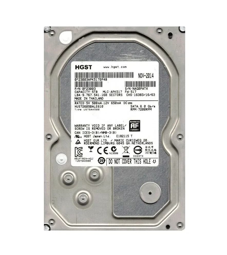 HGST HUS726050ALE610 5TB 6Gb/s SATA
