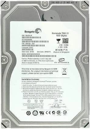Seagate ST31000340AS 1TB 3Gb/s SATA
