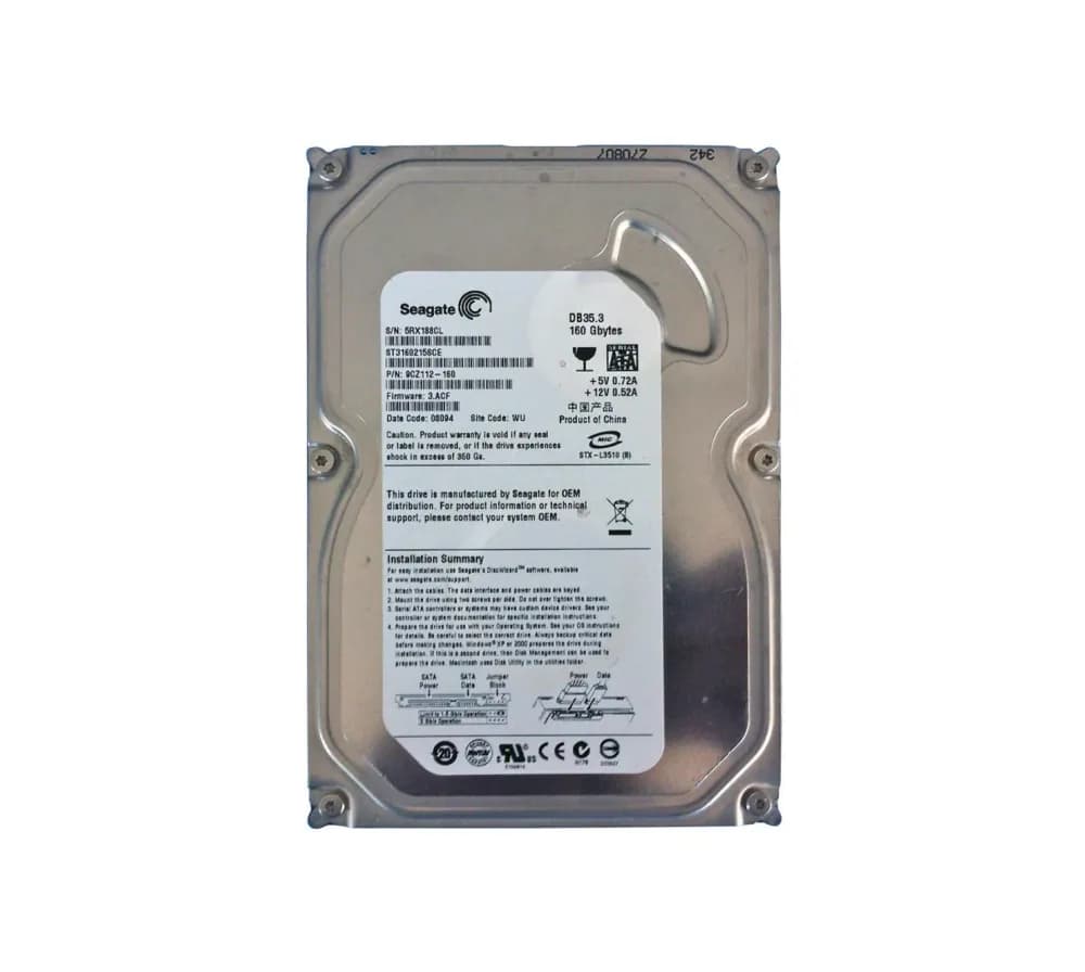 Seagate ST3160215SCE 160GB 3Gb/s SATA