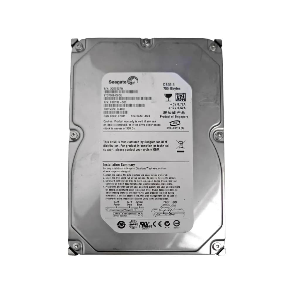 Seagate ST3750840SCE 750GB 3Gb/s SATA