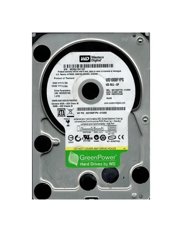 Western Digital WD1000FYPS-01ZKB0 1TB 3Gb/s SATA