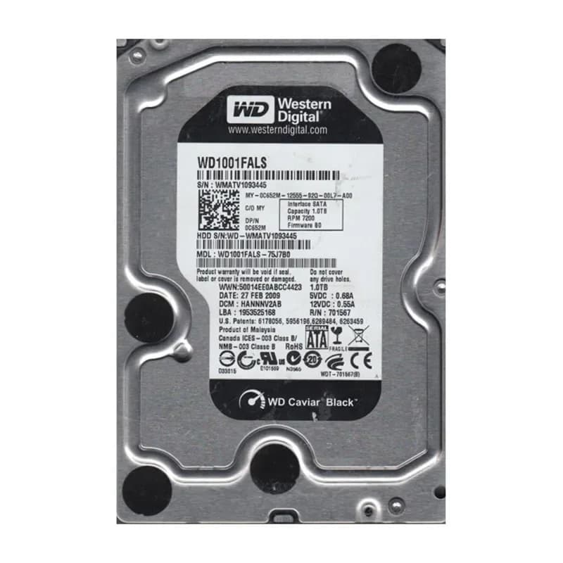 Western Digital WD1001FALS-75J7B0 1TB 3Gb/s SATA