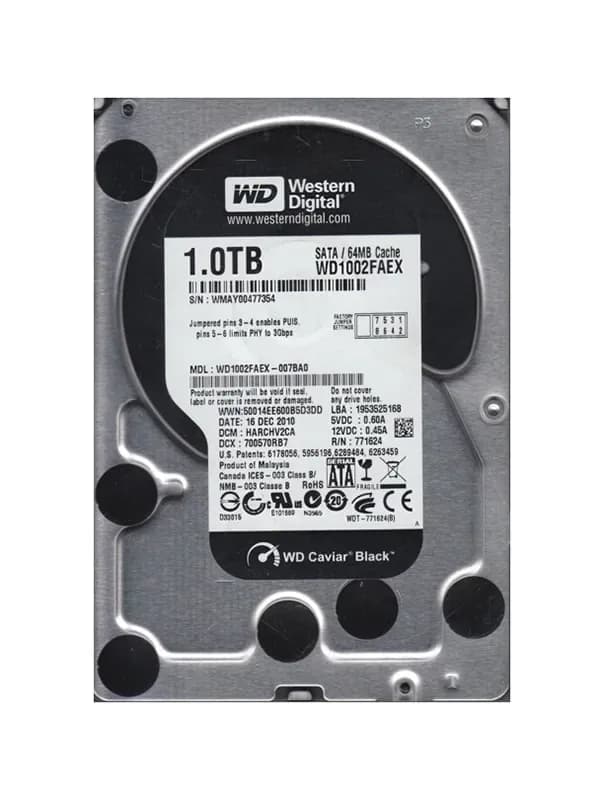 Western Digital WD1002FAEX-007BA0 1TB 6Gb/s SATA